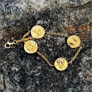 AWE Goddess Bracelet, gold vermeil, 6.5 inches